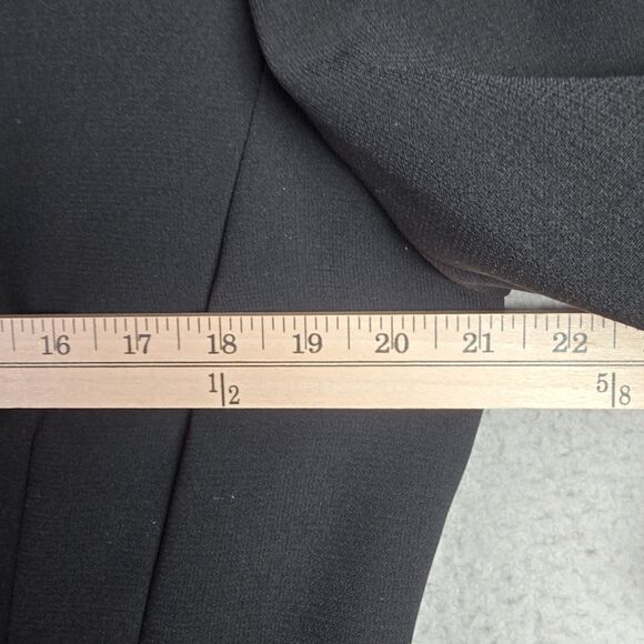 Tahari Arthur S Levine Black Floral Lined Blazer Jacket 14 Boxy Career Modern - Picture 10 of 15